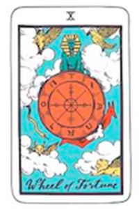 Major Arcana Tarot Meaning - Wheel of Fortune (X)
