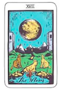 Major Arcana Tarot Meaning - The Moon (XVIII)
