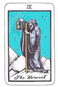 Major Arcana Tarot Meaning - The Hermit (IX)