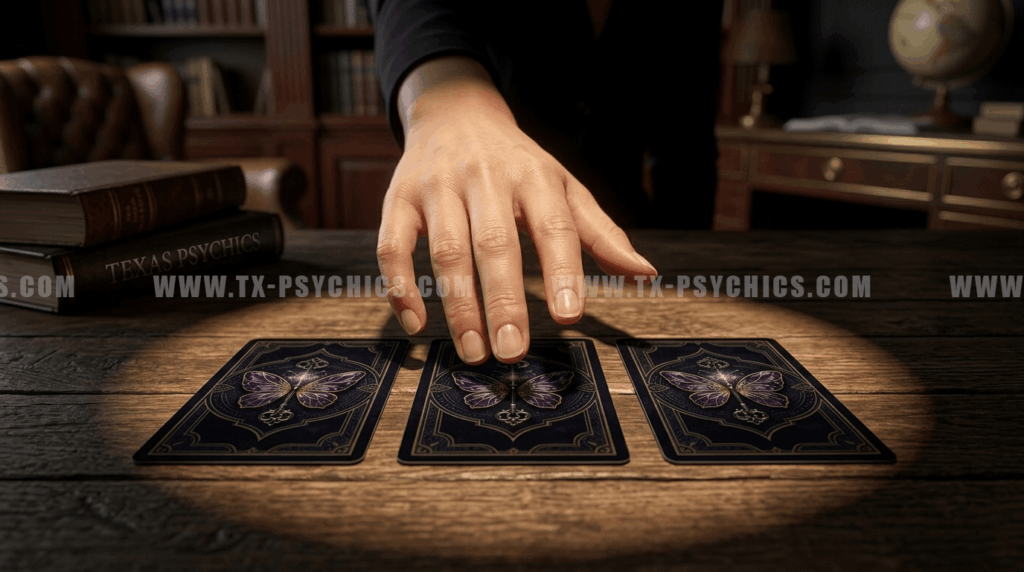 Using a pick a card reading for intuitive strategic guidance.